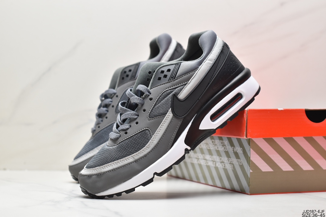 130 耐克Nike Air Max BW OG Persian Violet经典拼接休闲运动跑步鞋 DJ9648-400