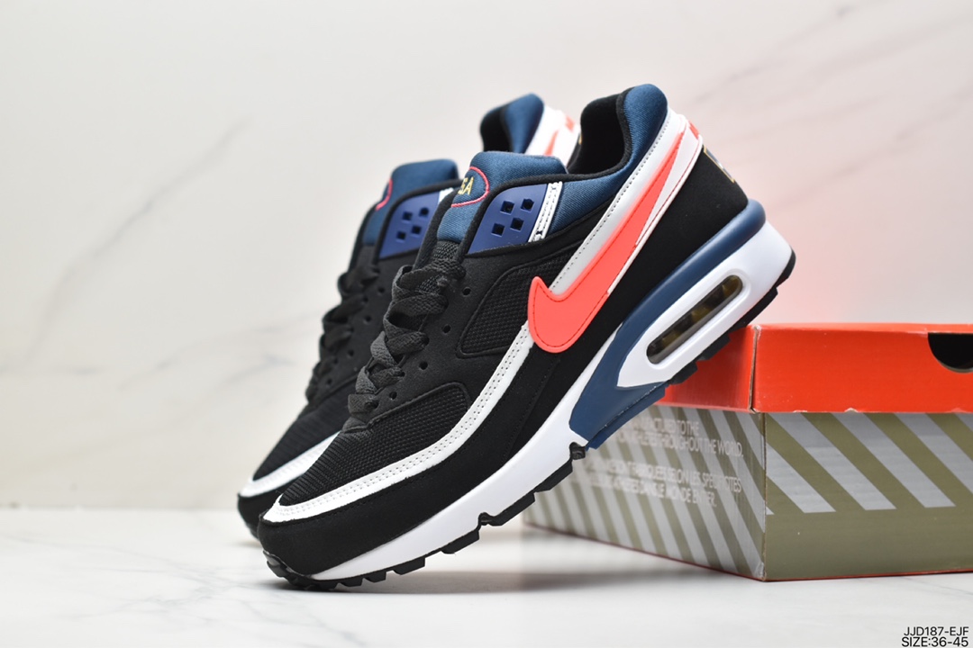 130 耐克Nike Air Max BW OG Persian Violet经典拼接休闲运动跑步鞋 DJ9648-400