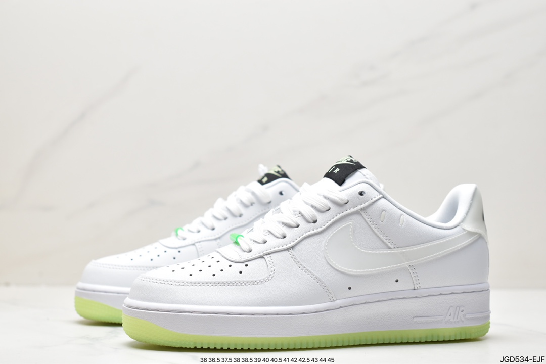 180 耐克 Nike Air Force 1 Low “Have A Nike Day”笑脸夜光空军一号低帮休闲板鞋CT3228-100