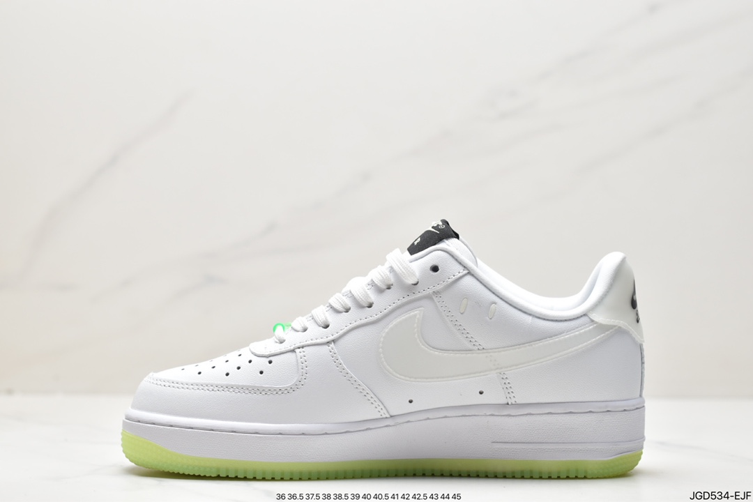 180 耐克 Nike Air Force 1 Low “Have A Nike Day”笑脸夜光空军一号低帮休闲板鞋CT3228-100