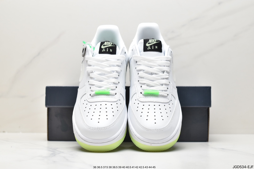 180 耐克 Nike Air Force 1 Low “Have A Nike Day”笑脸夜光空军一号低帮休闲板鞋CT3228-100