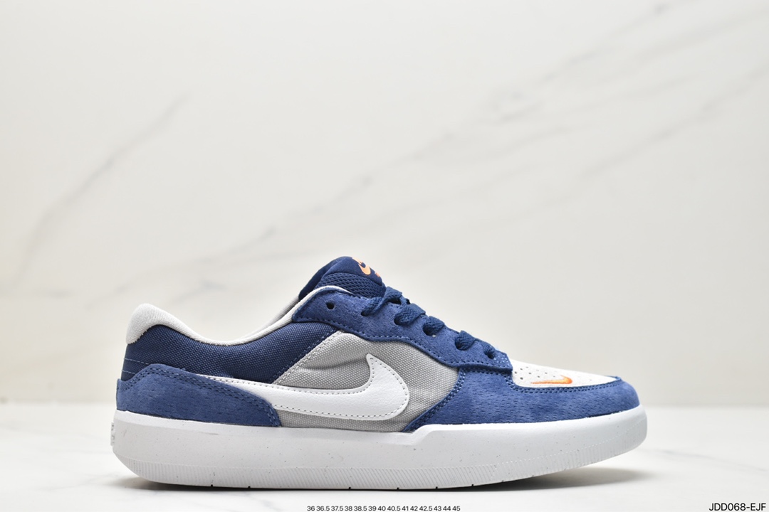 120 全新耐克Nike SB Force 58”Navy/Grey/White/Red”SB空军58系列板鞋“海军蓝灰白红”CZ2959-403