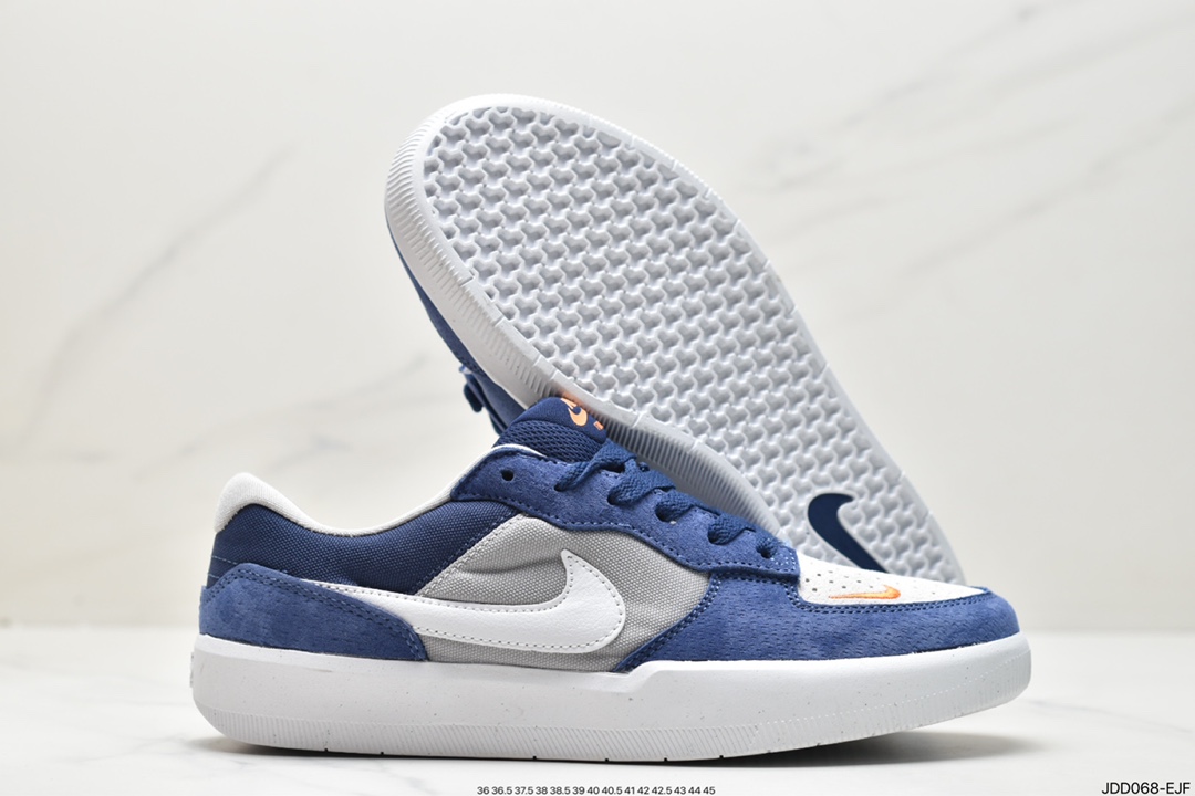 120 全新耐克Nike SB Force 58”Navy/Grey/White/Red”SB空军58系列板鞋“海军蓝灰白红”CZ2959-403