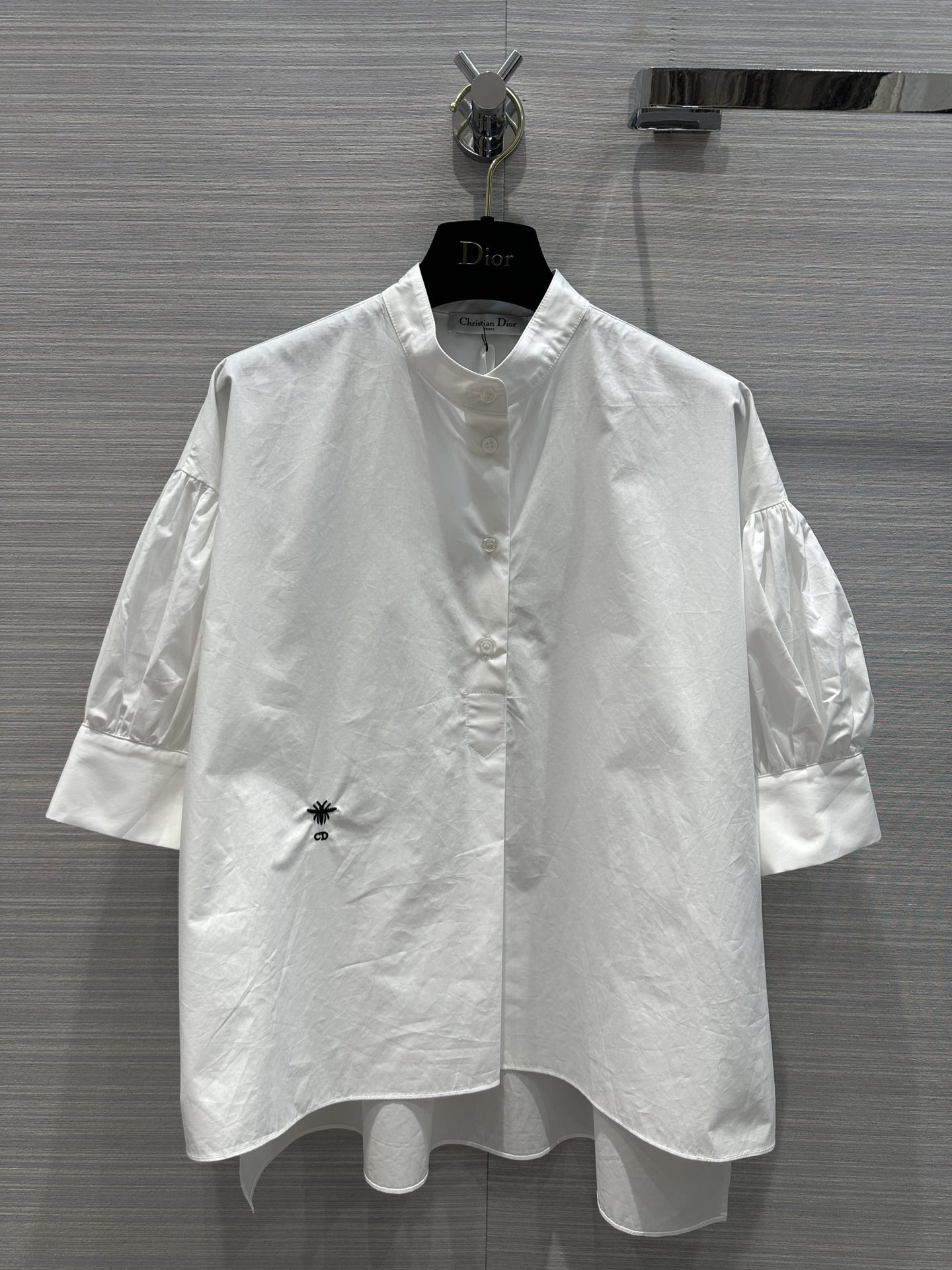 Dior Clothing Shirts & Blouses White Cotton Poplin Fabric Spring/Summer Collection Cropped