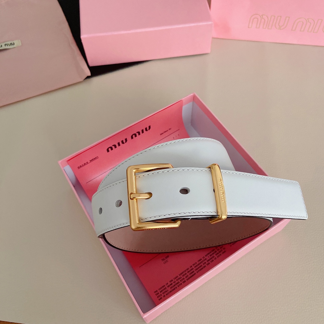 miumiu新款同步3.5cm宽度双