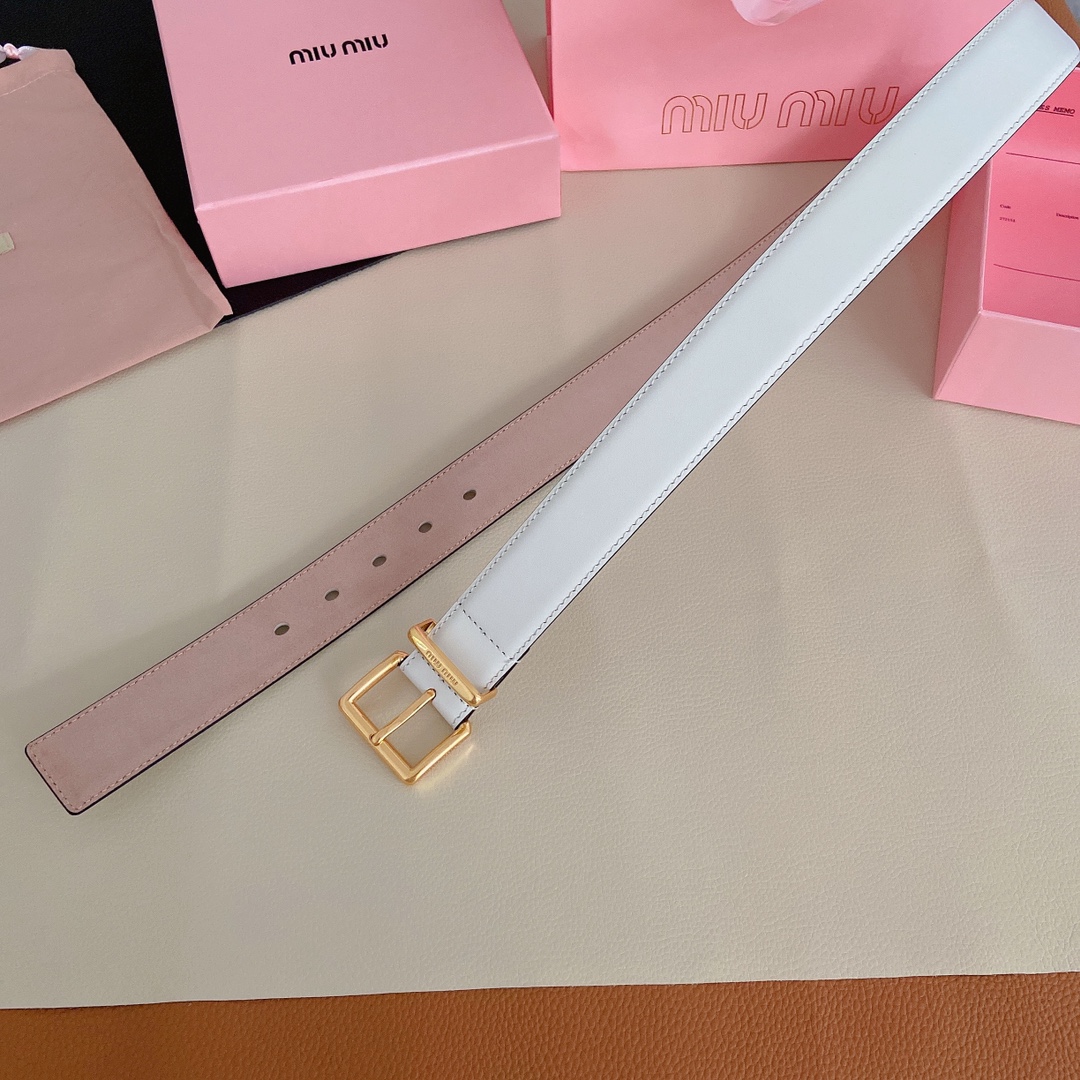 miumiu新款同步3.5cm宽度双