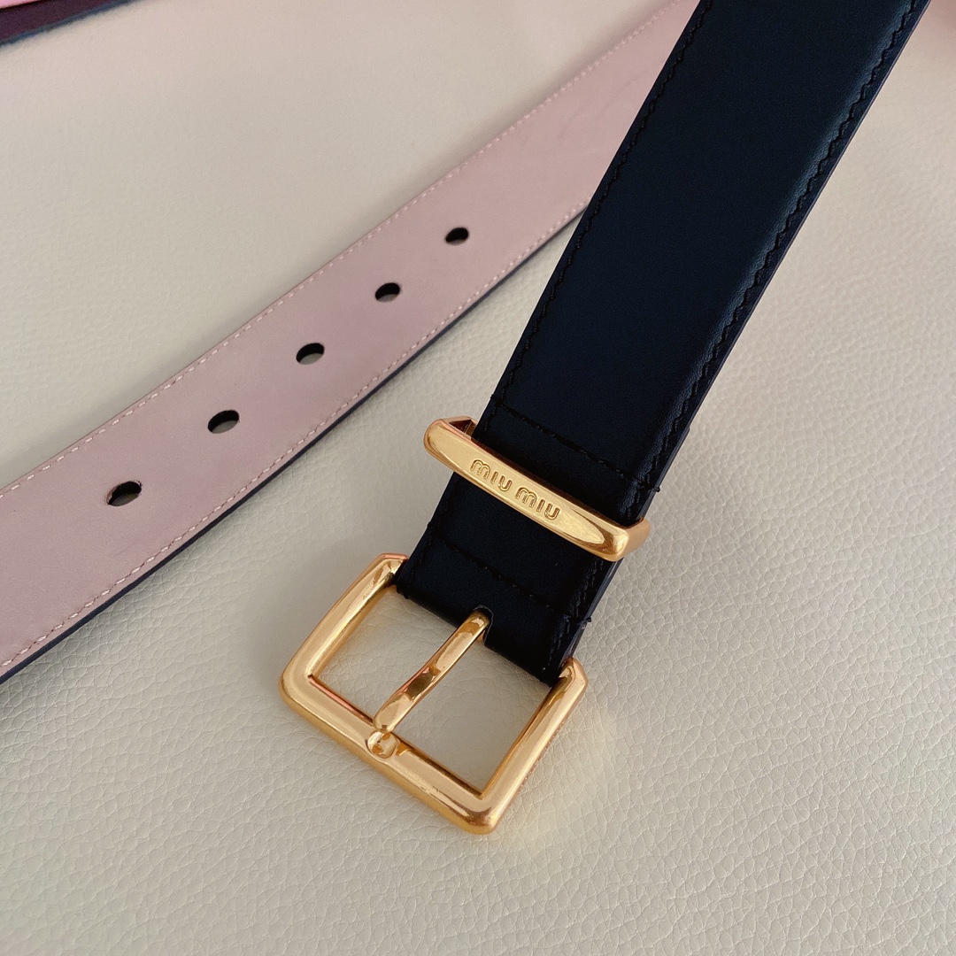 miumiu新款同步3.5cm宽度双