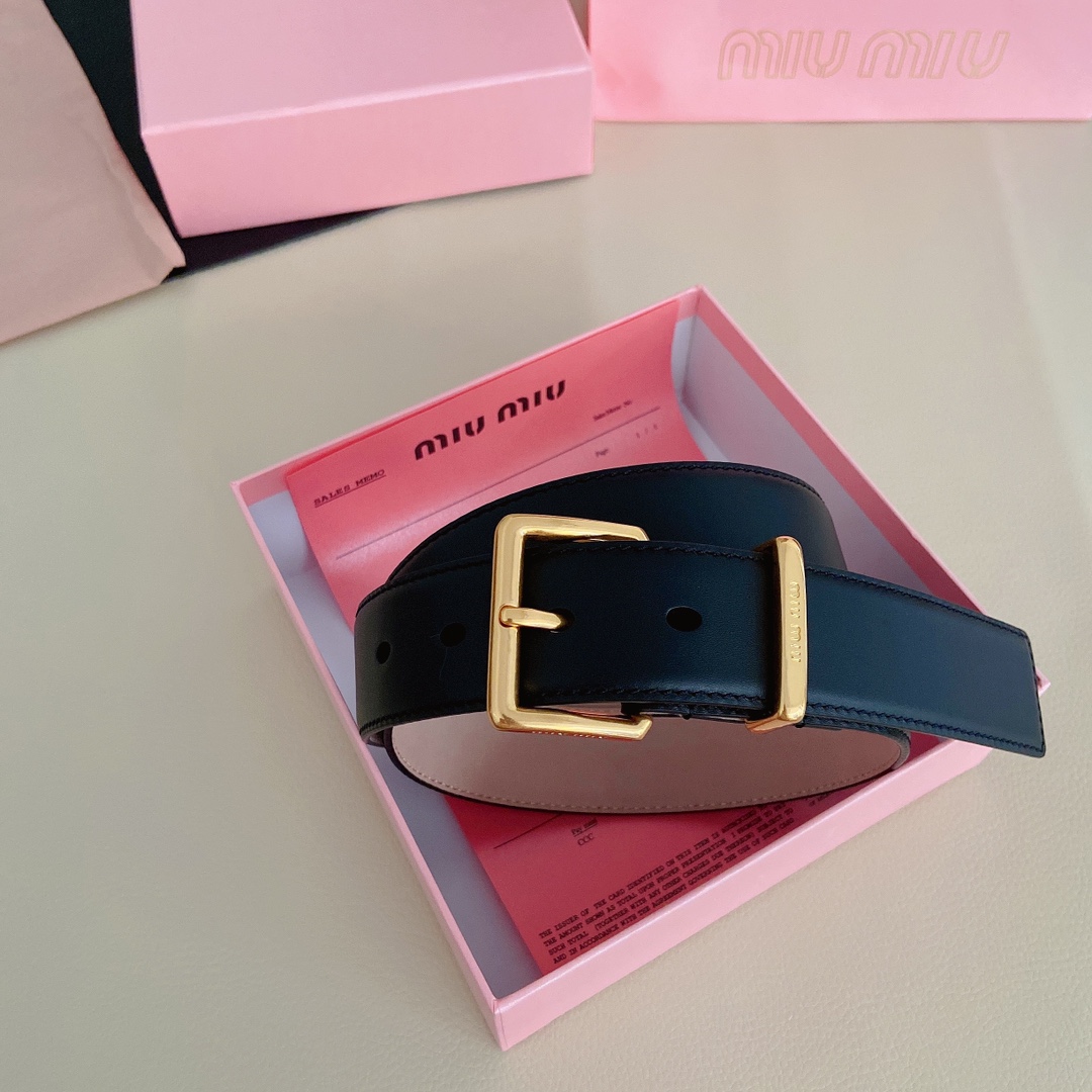 miumiu新款同步3.5cm宽度双