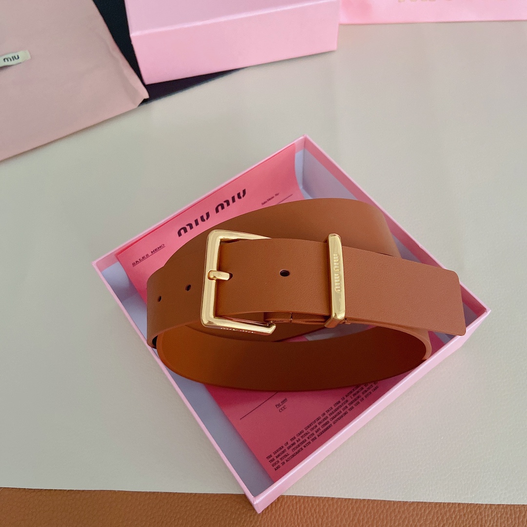 miumiu新款同步3.5cm宽度双