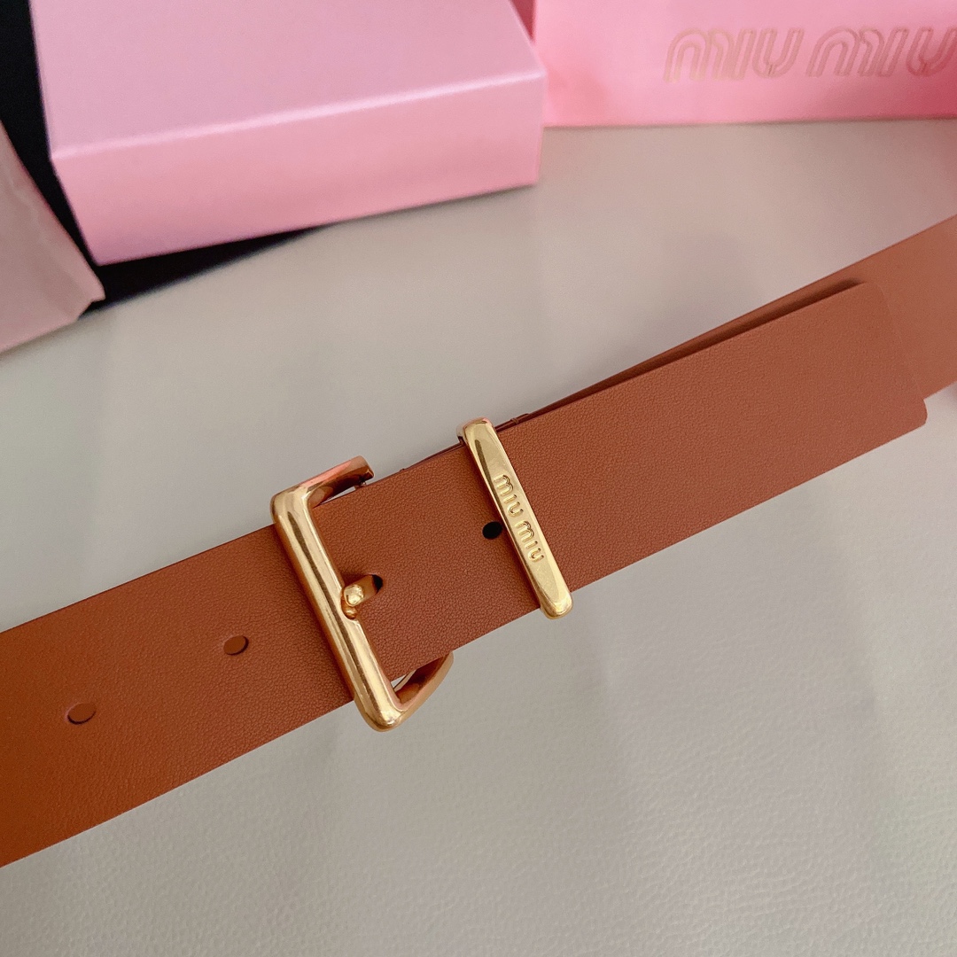 miumiu新款同步3.5cm宽度双