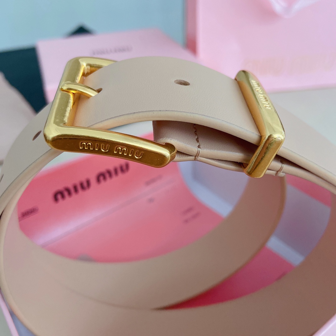 miumiu新款同步3.5cm宽度双