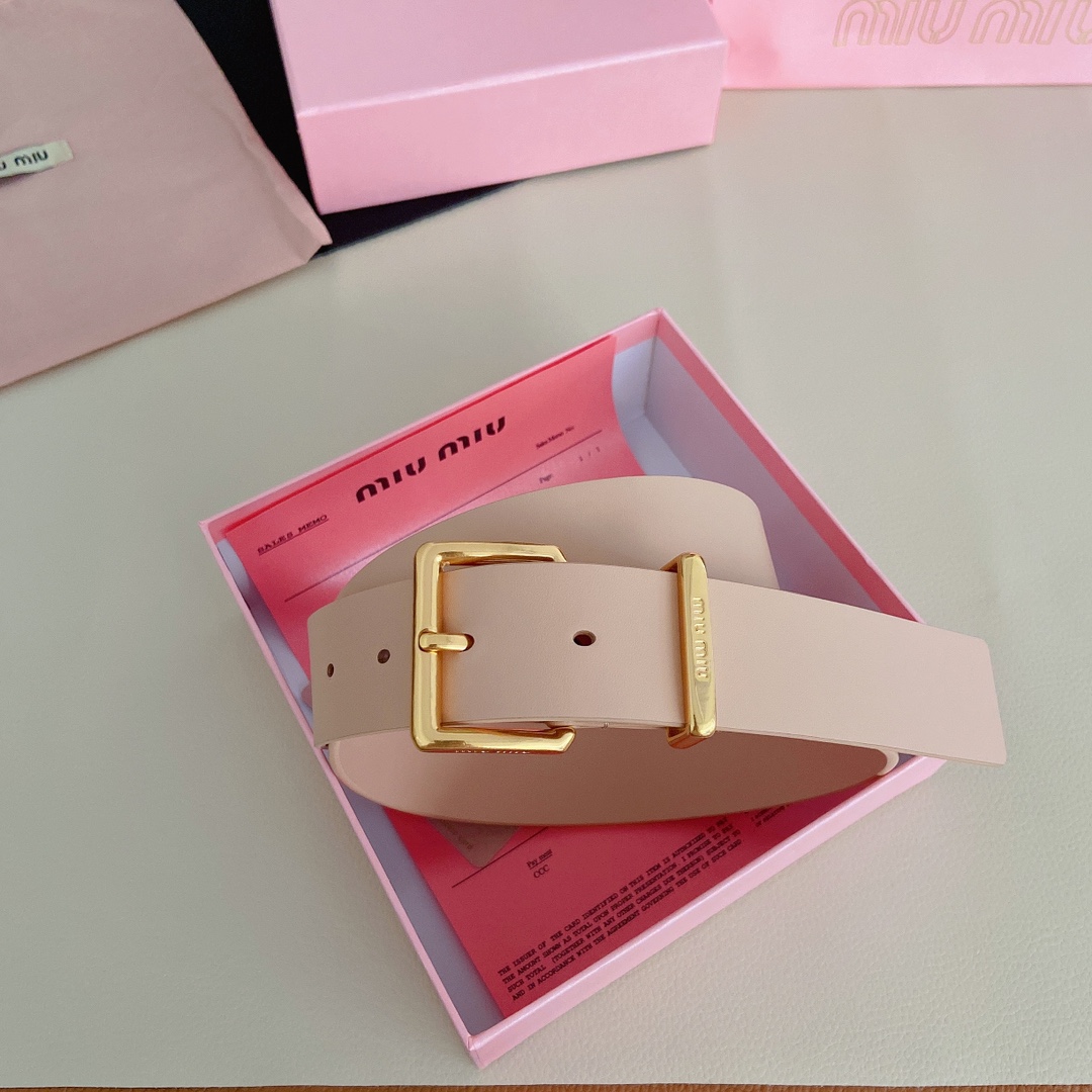 miumiu新款同步3.5cm宽度双