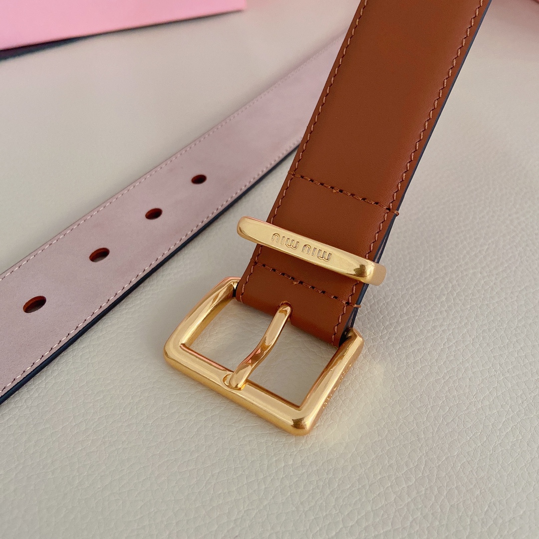 miumiu新款同步3.5cm宽度双
