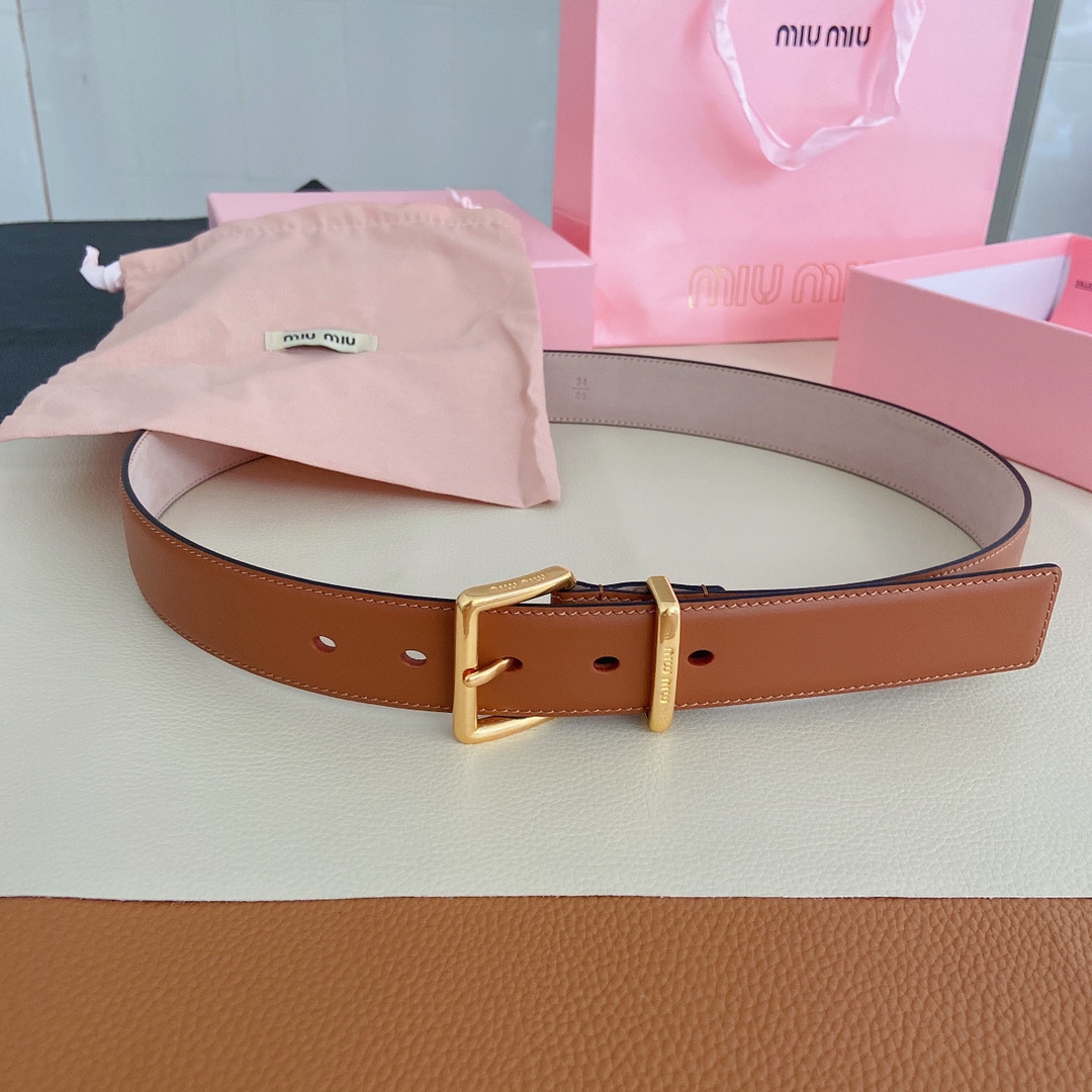 miumiu新款同步3.5cm宽度双