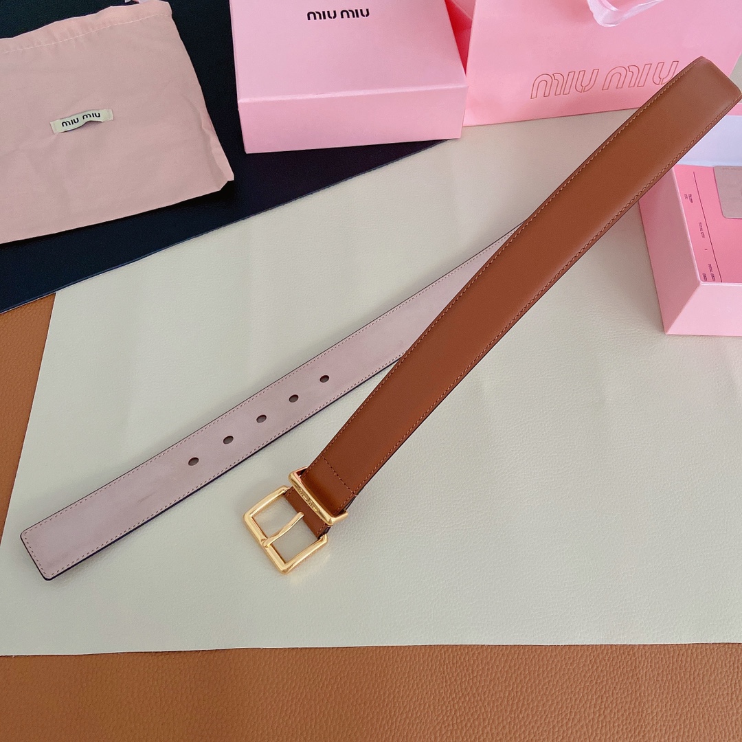 miumiu新款同步3.5cm宽度双