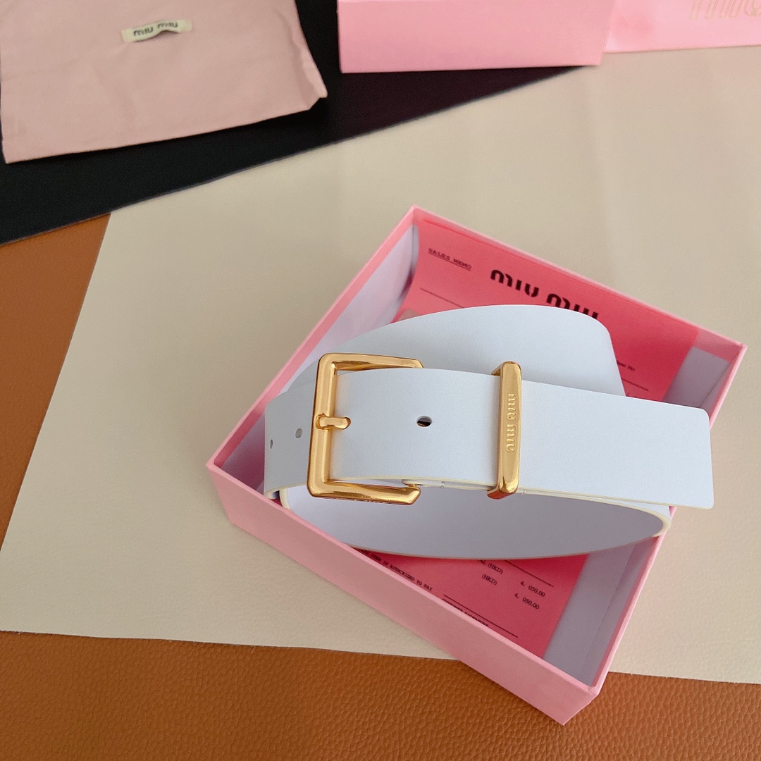 miumiu新款同步3.5cm宽度双
