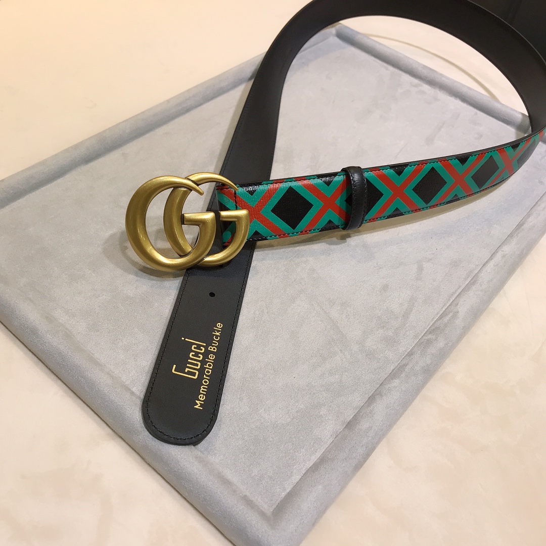 新款古奇ＧＵＣＣＩ进口小牛皮十字交叉