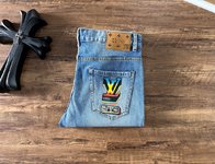 Louis Vuitton Clothing Jeans Buy 1:1
 Printing Men Cotton Denim Spring/Summer Collection
