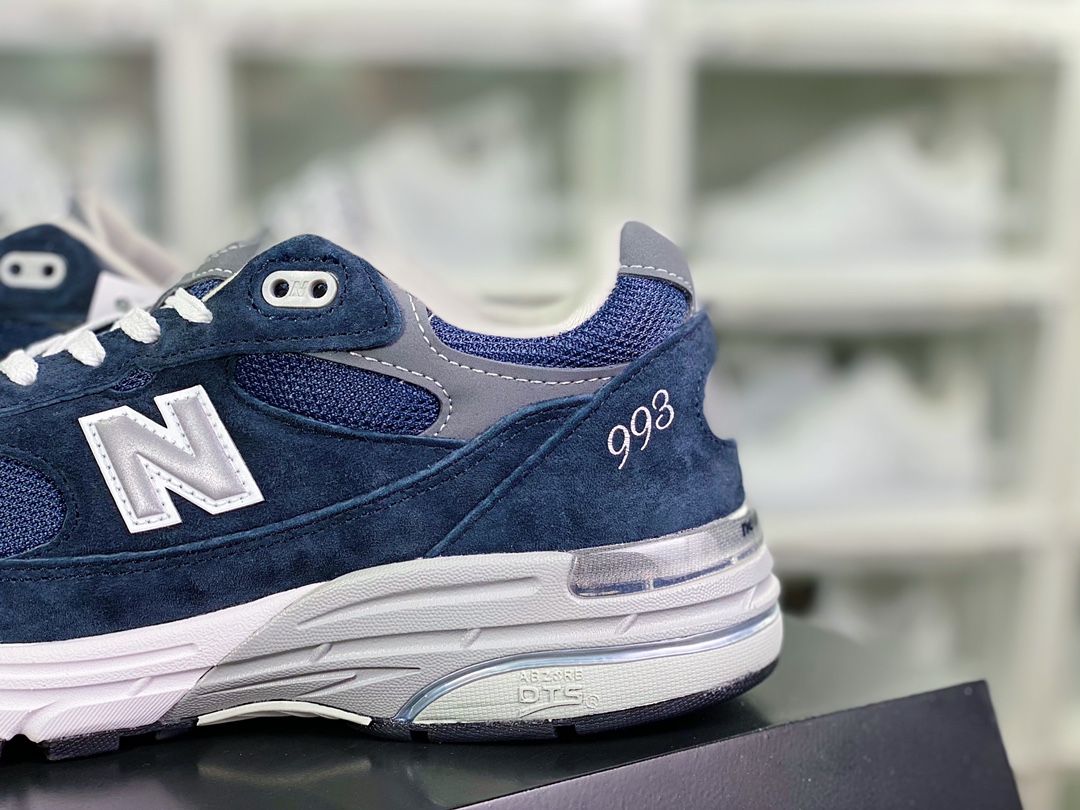 300 New Balance Made in USA MR993系列美产血统跑步鞋“海军蓝灰银”MR993NV