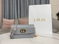1:1 Replica
 Dior Montaigne Avenue Bags Handbags Gold Grey Vintage Cowhide Chains