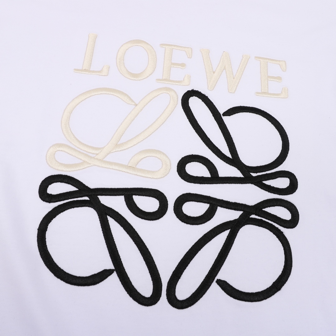 Loewe/罗意威 刺绣LOGO情侣款短袖T恤