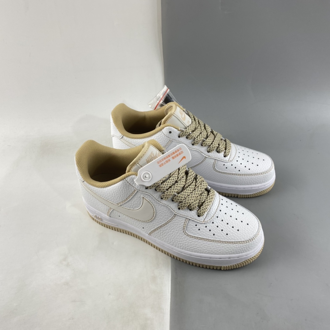 P240 Nike Air Force 1'07 Low 马克线满天星 卡其配色休闲板鞋 DF3266-053