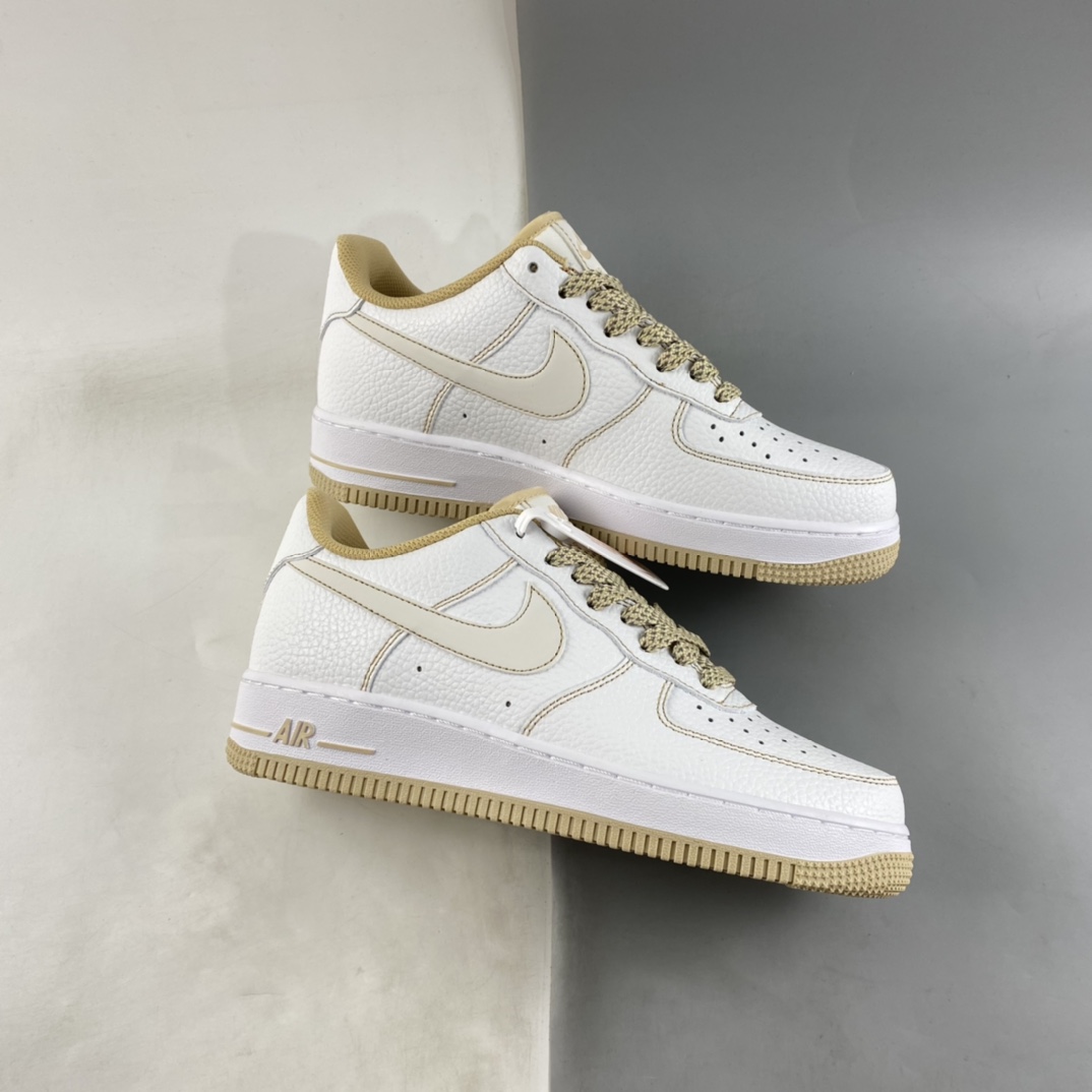 P240 Nike Air Force 1'07 Low 马克线满天星 卡其配色休闲板鞋 DF3266-053