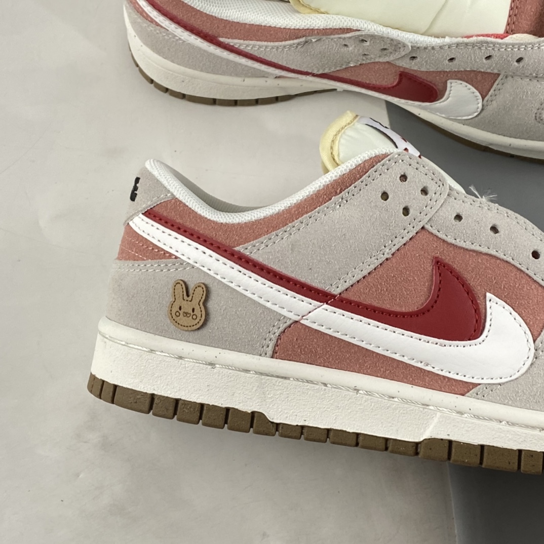 P180 Nike SB Dunk Low SE”85 Double Swoosh/Grey/Pink/Rabbit” 扣篮系列低帮休闲运动滑板板鞋DO9457-117