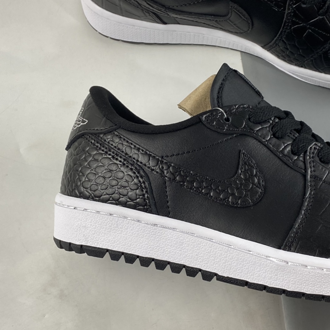 P180 Air Jordan 1 Low Golf ”Black Snake Pattern” AJ1 乔1全新 黑蛇纹 DD9315-003