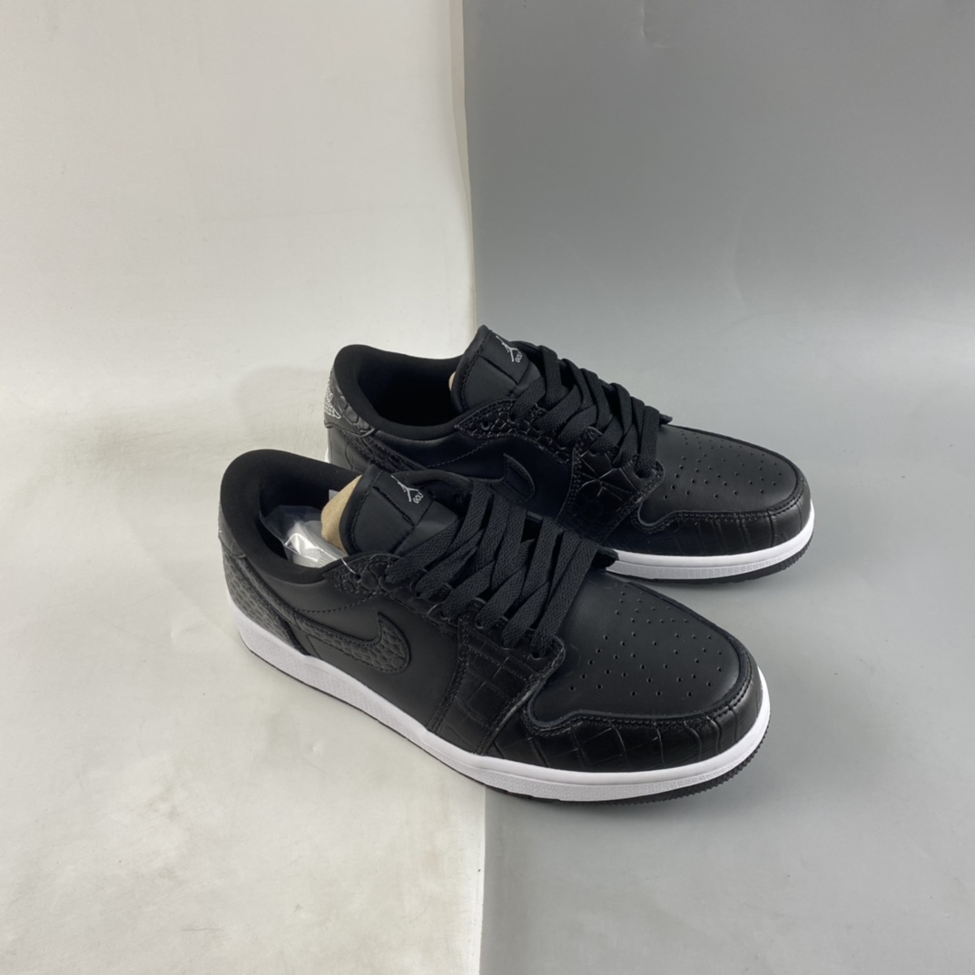 P180 Air Jordan 1 Low Golf ”Black Snake Pattern” AJ1 乔1全新 黑蛇纹 DD9315-003