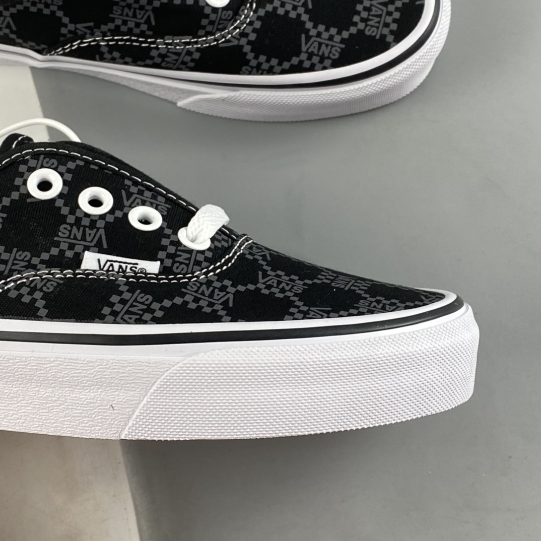 P140  VANS Authentic经典老花深常男女低帮帆布休闲运动板鞋AUT黑色 VN0A5KS9BLA