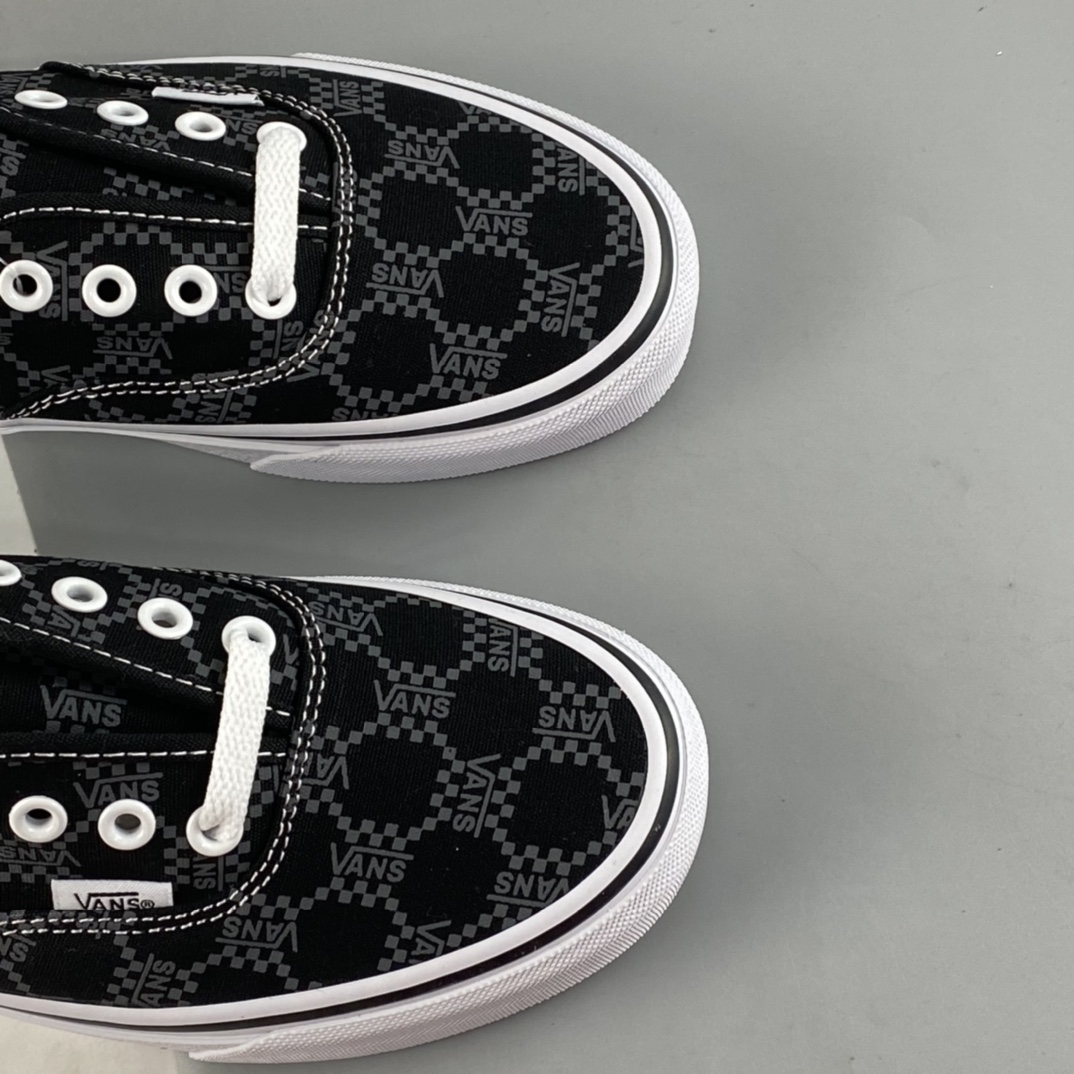 P140  VANS Authentic经典老花深常男女低帮帆布休闲运动板鞋AUT黑色 VN0A5KS9BLA