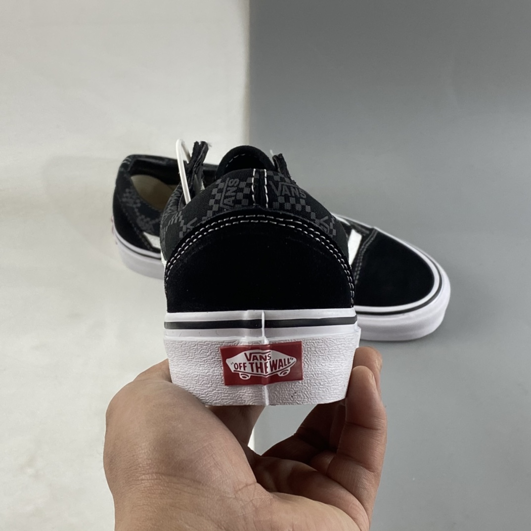 P150  VANS Old Skool经典老花深常男女低帮帆布休闲运动板鞋AUT黑色 VN0A5KS9FKU