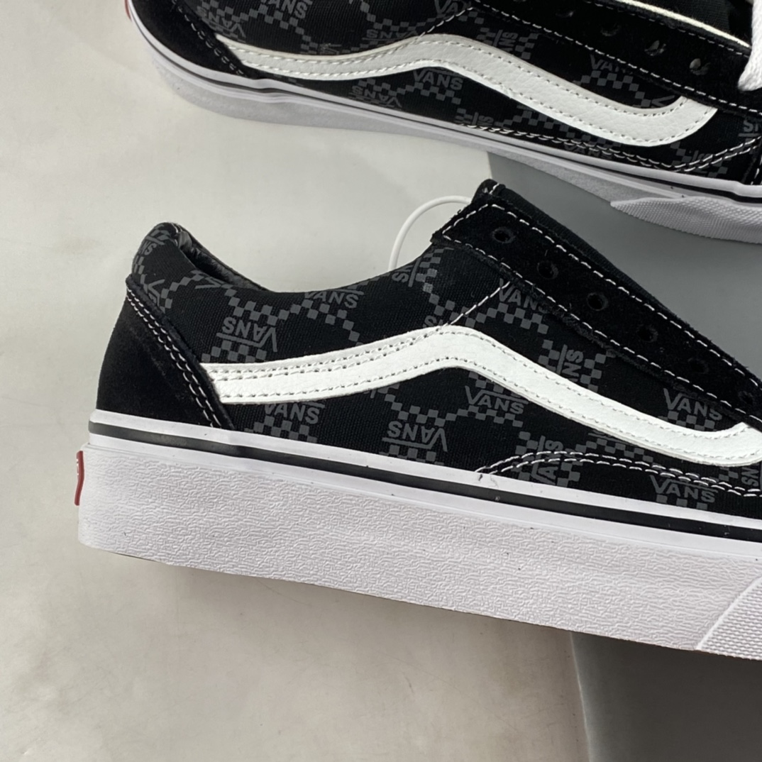 P150  VANS Old Skool经典老花深常男女低帮帆布休闲运动板鞋AUT黑色 VN0A5KS9FKU