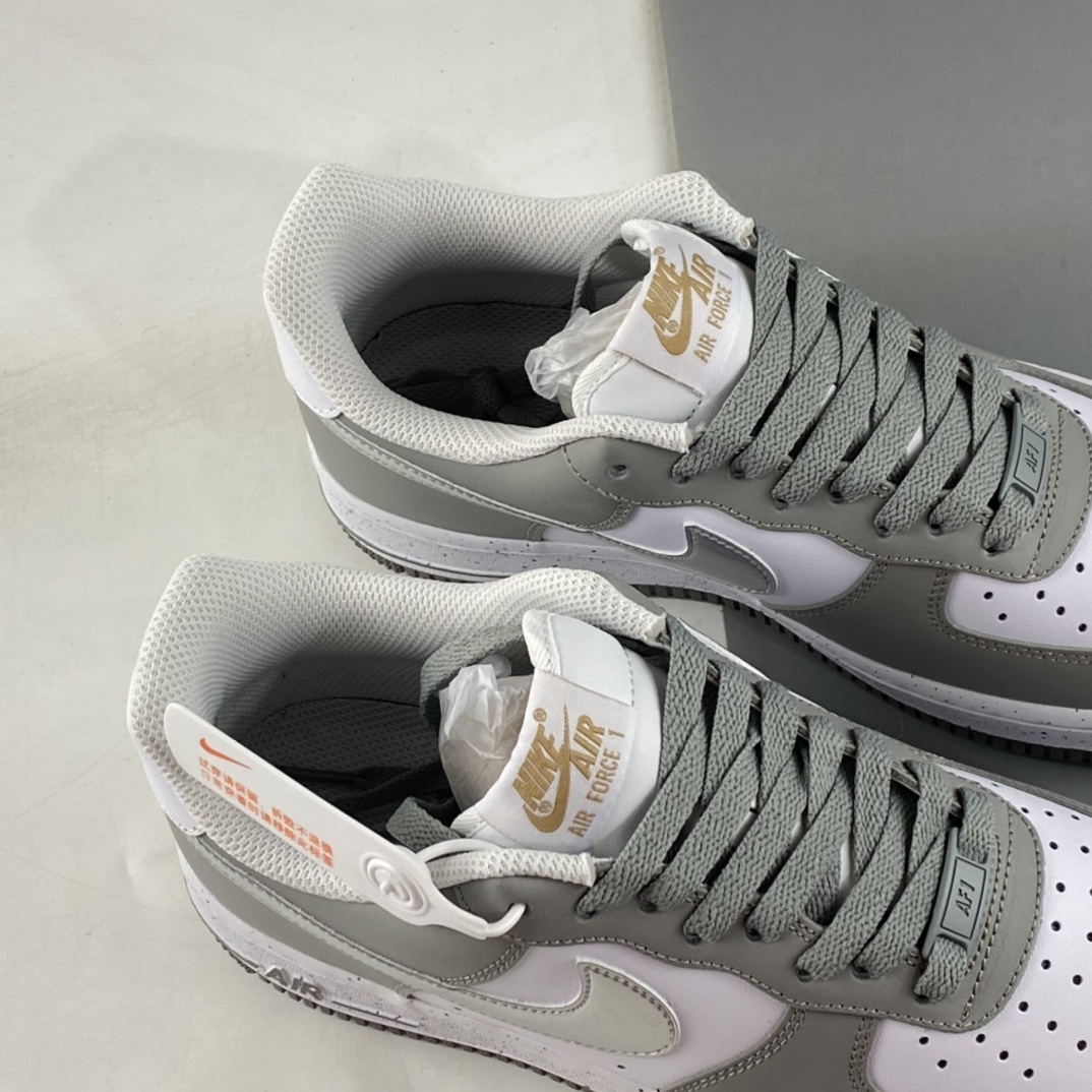 P240 Nike Air Force 1'07 Low 灰银泼墨 空军一号板鞋 MK5639-889