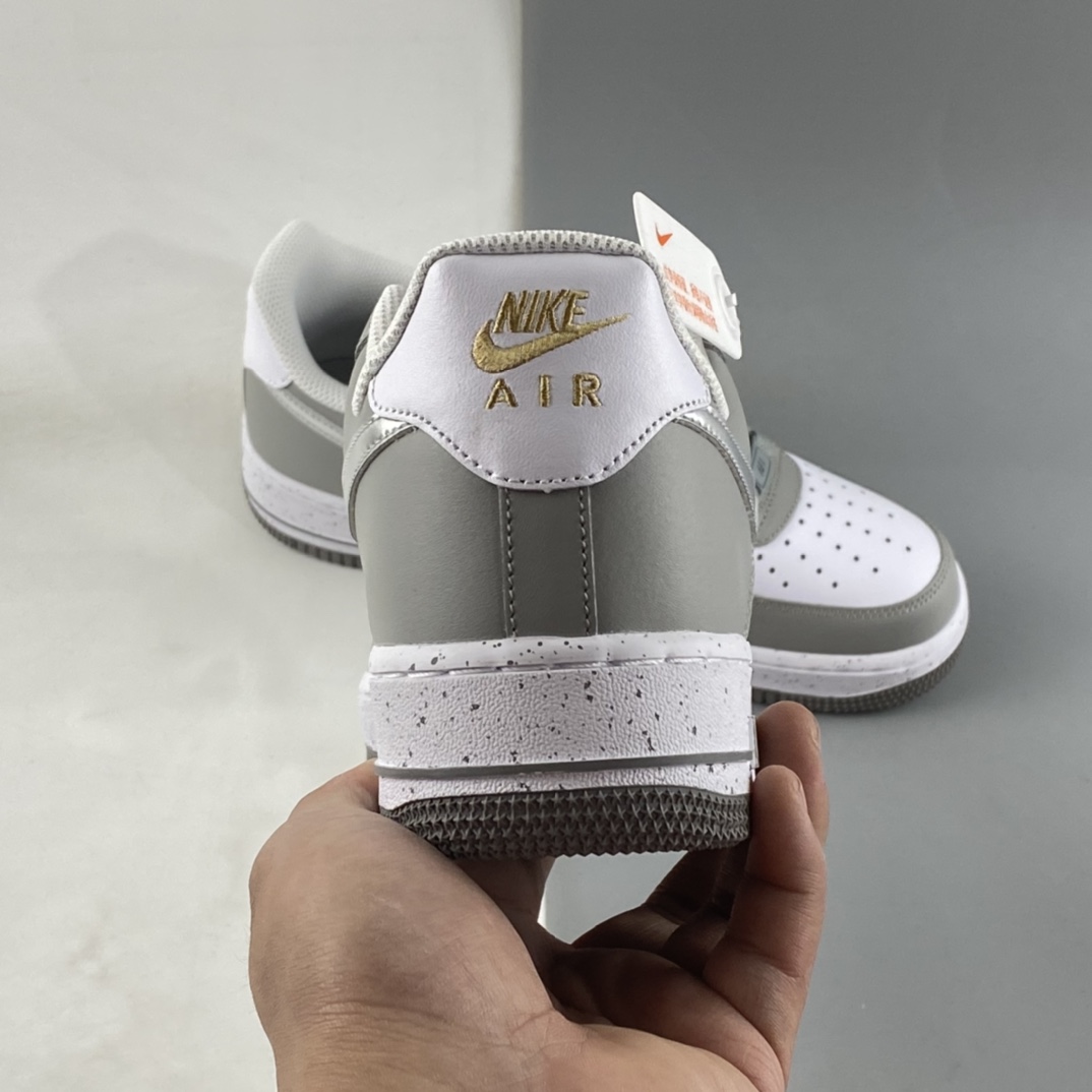 P240 Nike Air Force 1'07 Low 灰银泼墨 空军一号板鞋 MK5639-889