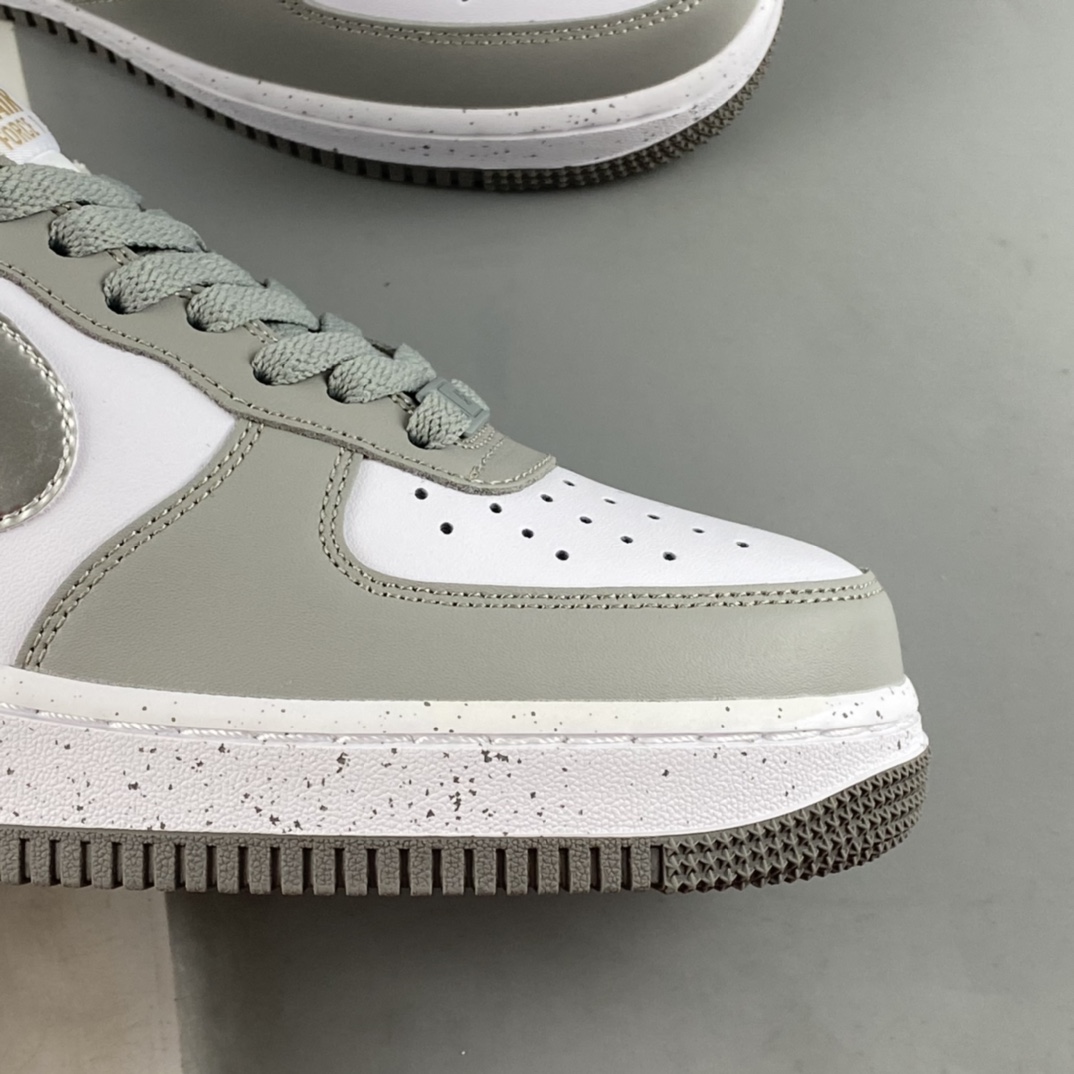 P240 Nike Air Force 1'07 Low 灰银泼墨 空军一号板鞋 MK5639-889