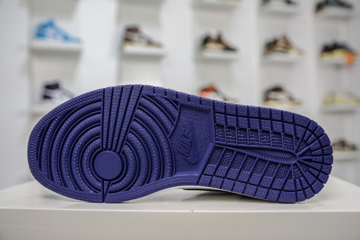 200 原装Air Jordan 1 Low 白紫 553558-515