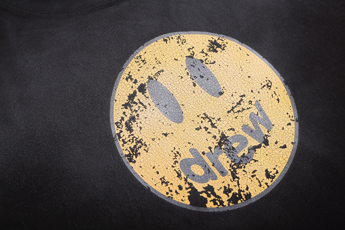 “DREW HOUSE Retro-Black Snow T-shirts: 240g Cotton Fabric, Sizes S-XL, Code ncp D002” - 图片 4