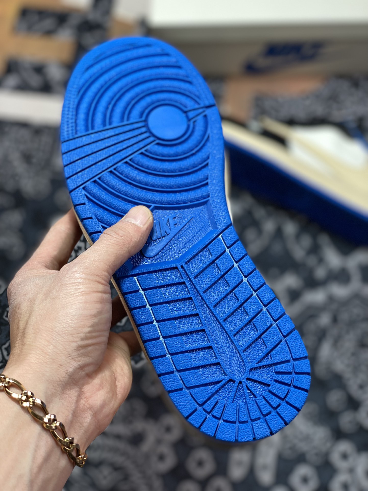 280  Travis Scott x Fragment x Air Jordan AJ1 Low OG SP 三方联名闪电倒钩低帮 DM7866-140