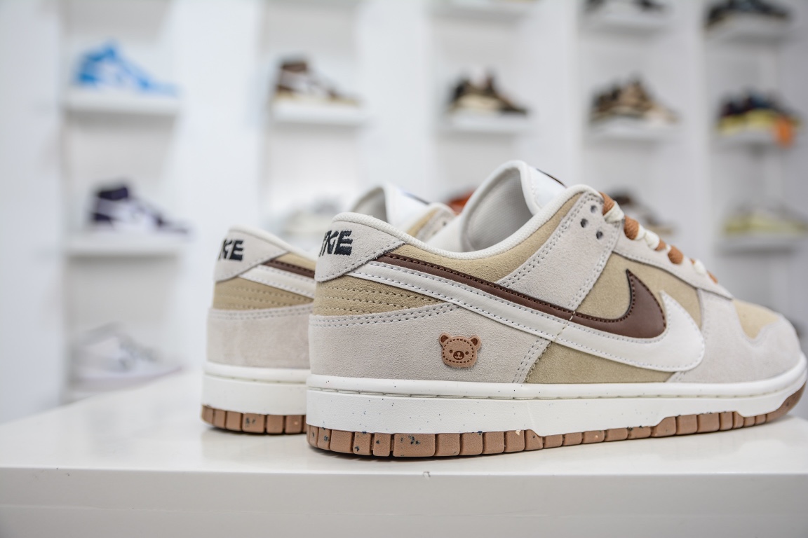 280 Nike SB Dunk Low SE 小熊饼干 棕白 双勾Swoosh DO9457-100