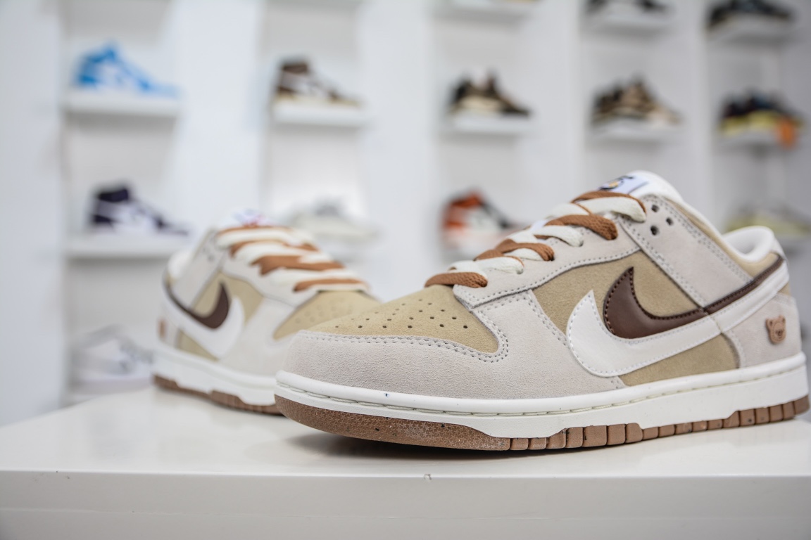 280 Nike SB Dunk Low SE 小熊饼干 棕白 双勾Swoosh DO9457-100