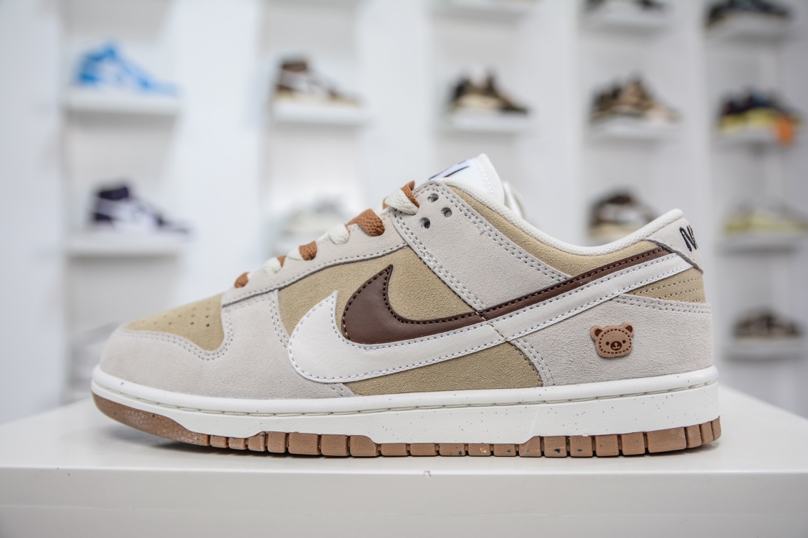 280 Nike SB Dunk Low SE 小熊饼干 棕白 双勾Swoosh DO9457-100