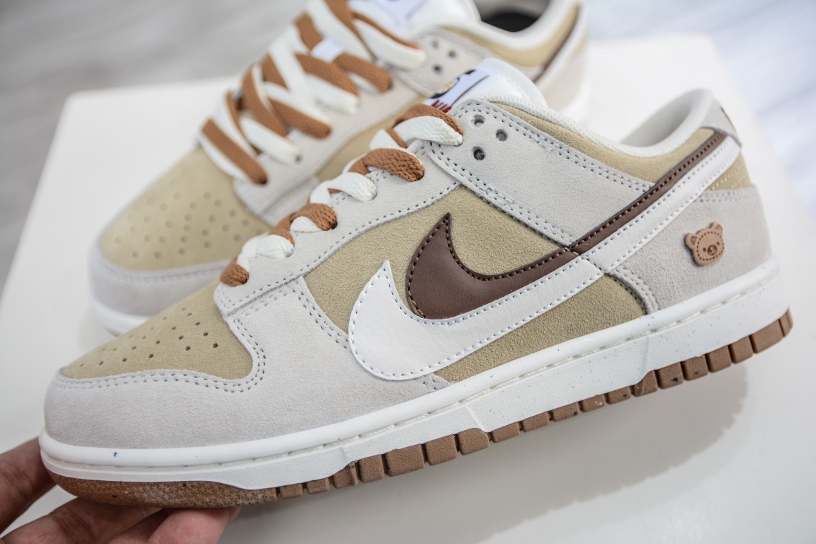 280 Nike SB Dunk Low SE 小熊饼干 棕白 双勾Swoosh DO9457-100