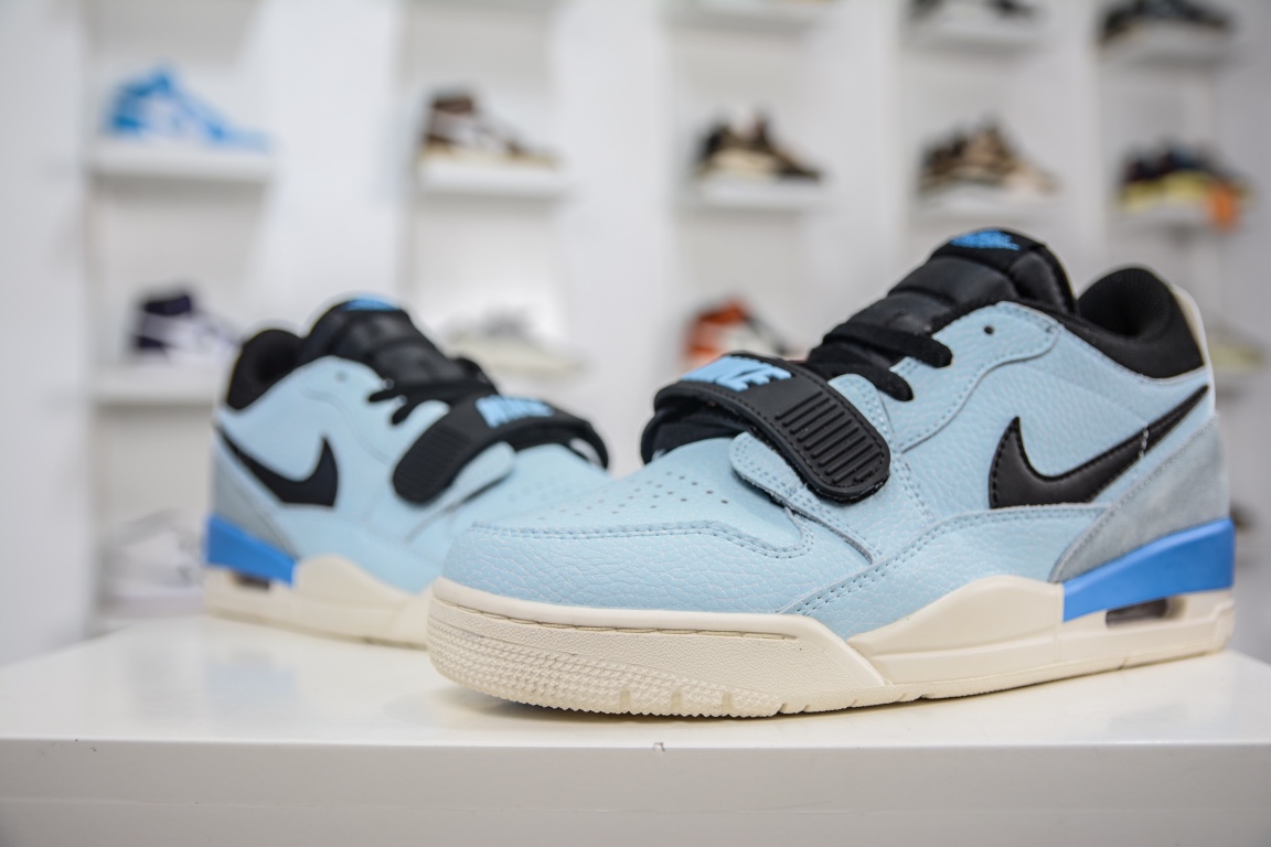 260 Air Jordan Legacy 312 Low 浅蓝黑 低帮纯原头层最强版本 CD9054-400