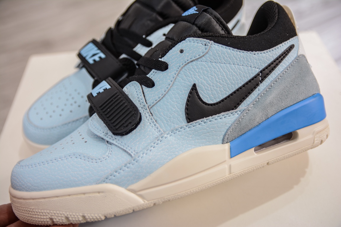 260 Air Jordan Legacy 312 Low 浅蓝黑 低帮纯原头层最强版本 CD9054-400