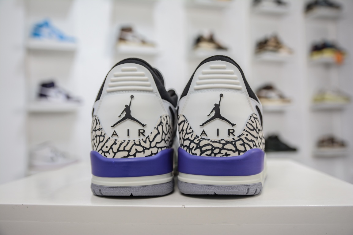 260 Air Jordan Legacy 312 Low 白黑紫 低帮纯原头层最强版本CD7069-102