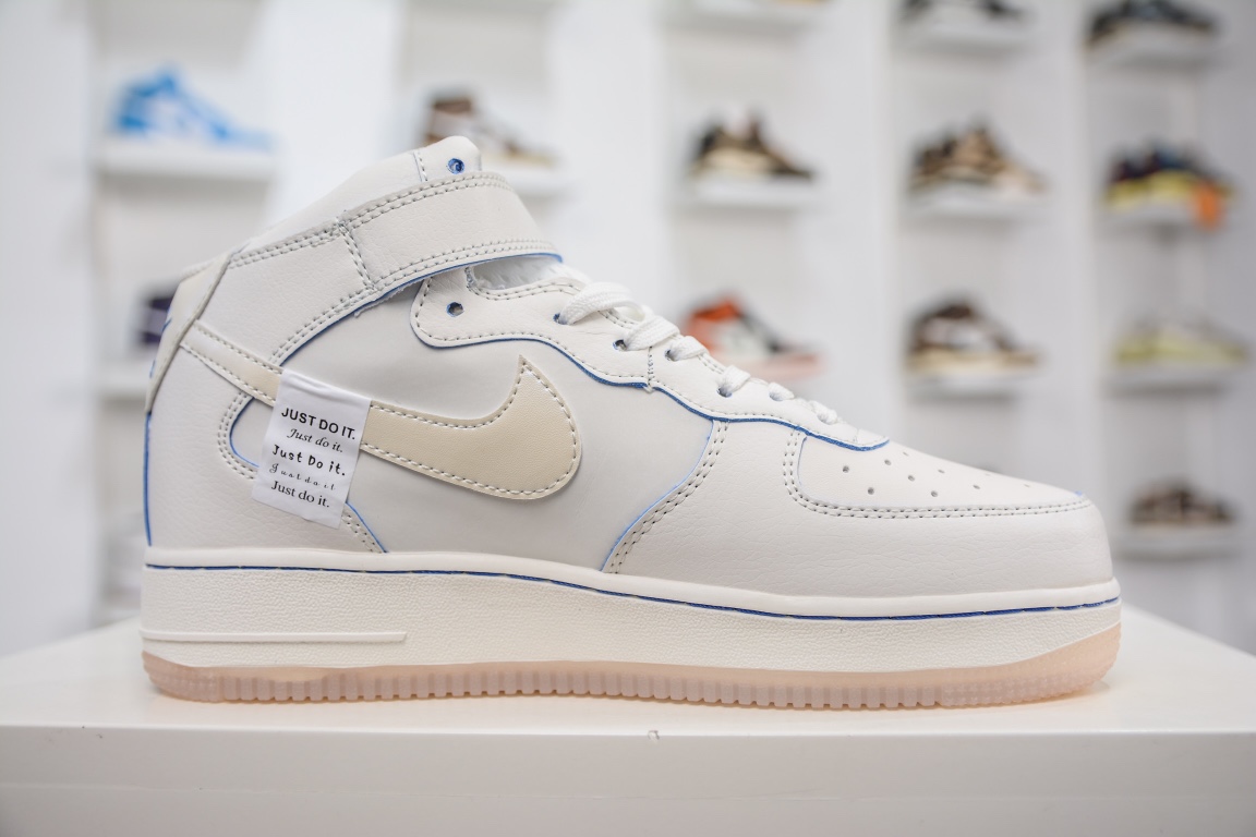 260 Nike Air Force 1'07 MI'd “Pearl white” “珍珠白”空军一号中帮休闲板鞋 FB1869-055