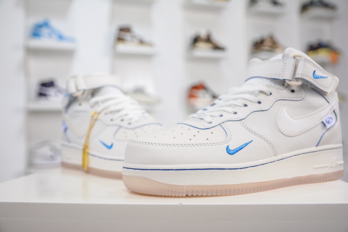 260 Nike Air Force 1'07 MI'd “Pearl white” “珍珠白”空军一号中帮休闲板鞋 FB1869-055