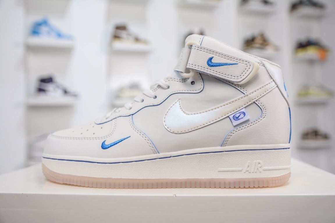 260 Nike Air Force 1’07 MI’d “Pearl white” “珍珠白”空军一号中帮休闲板鞋 FB1869-055